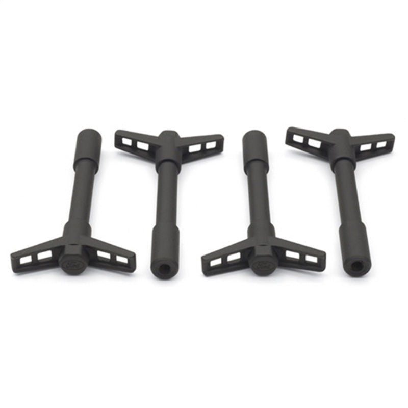 Ford Racing Black Crinkle Finish Valve Cover Hold Down Wing Nuts 302-326