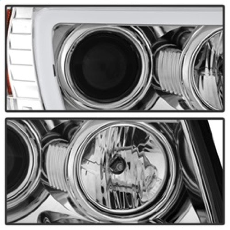 FR SPORT Spyder Toyota Tacoma 05-11 Projector Headlights - Light Bar DRL - Chrome...