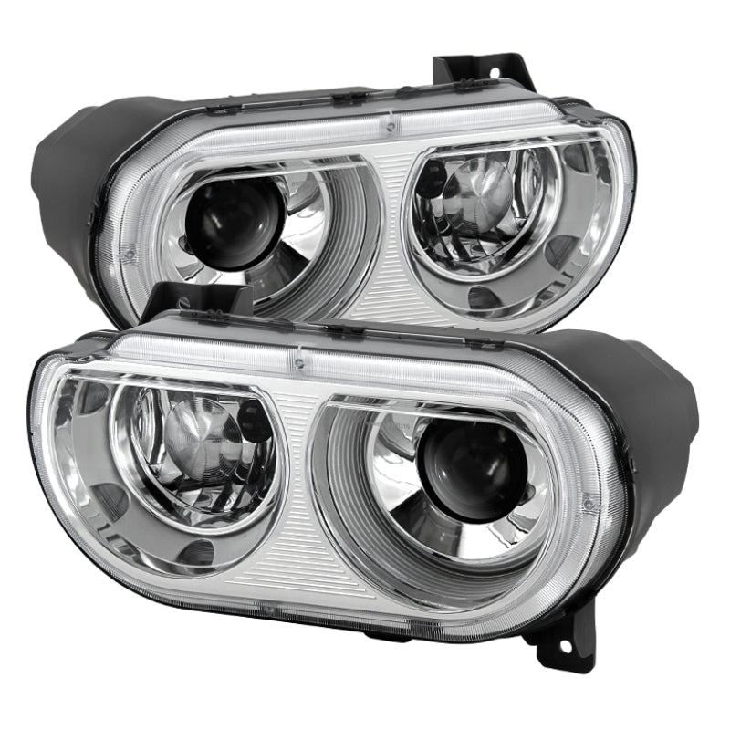 FR SPORT SPYDER Xtune Dodge Challenger 08-14 Xenon Hid Model Only Projector Headlamps Chrome...