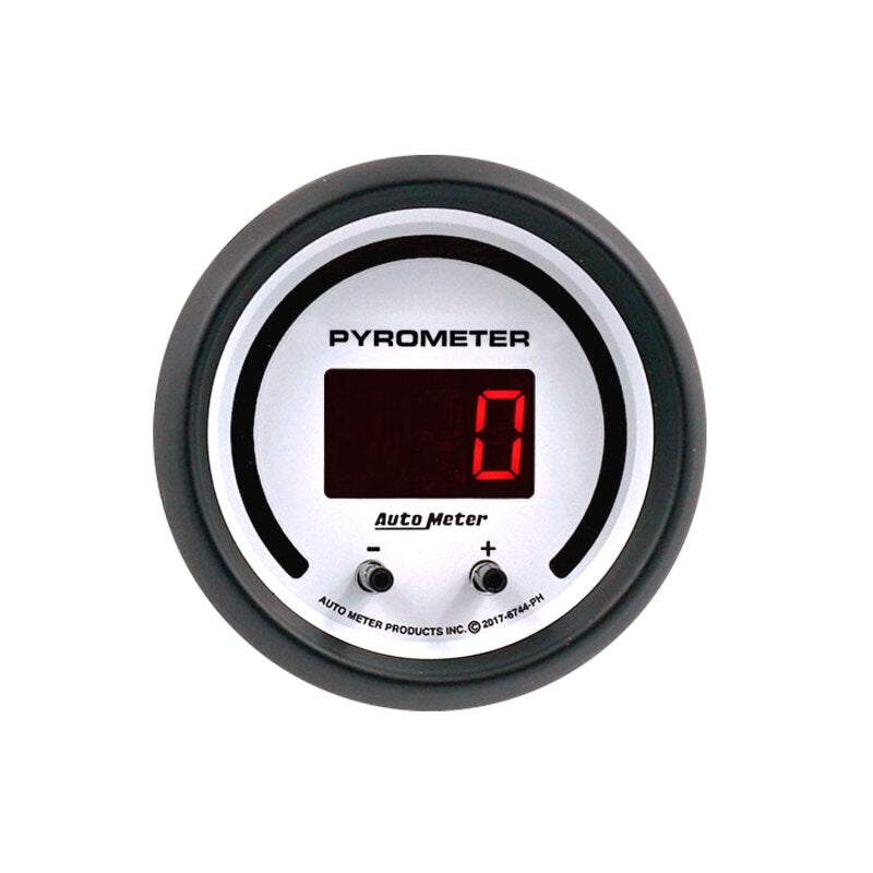 FR SPORT Autometer 52.4mm White Two Channel 0-2000 Degree Pyrometer (EGT) Phantom Elite Digital...