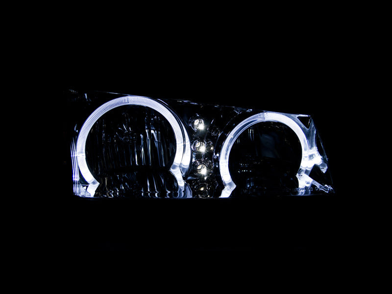 Anzo 2003-2006 Chevrolet Silverado 1500 Crystal Headlights w/ Halo Black