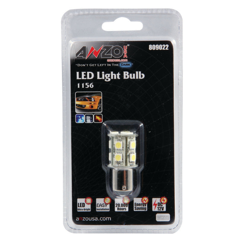 ANZO LED Bulbs Universal LED 1156 White - 13 LEDs 1 3/4in Tall 809022