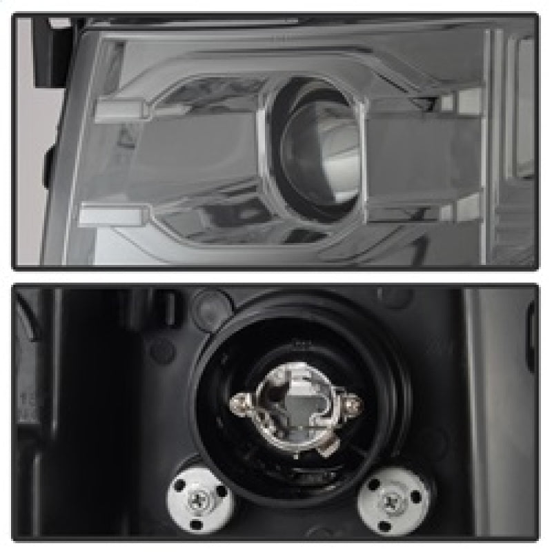 Spyder Chevy Silverado 1500 07-13 Version 3 Projector Headlights - Smoke PRO-YD-CS07V3-LBDRL-SM 5083623