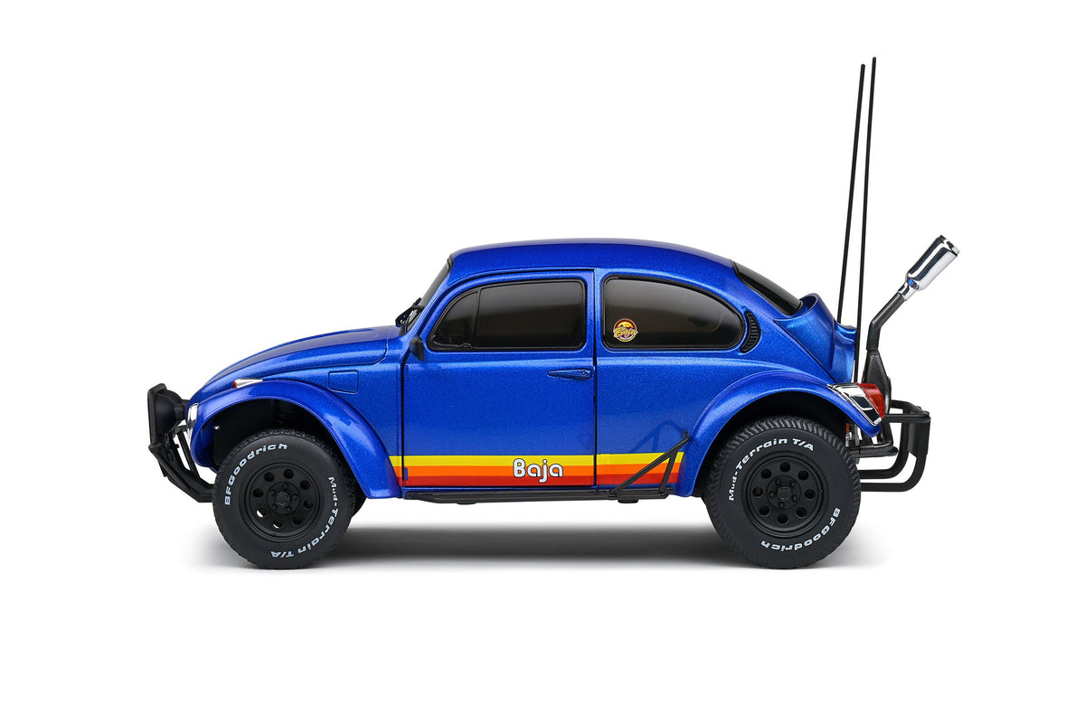 STM Diecast Solido 1975 Volkswagen Beetle Baja Metallic Blue 1:18 - View 2