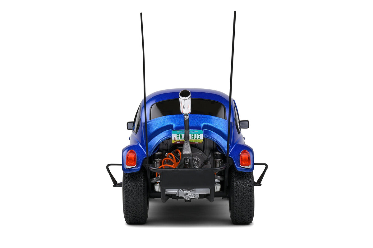 STM Diecast Solido 1975 Volkswagen Beetle Baja Metallic Blue 1:18 - View 3