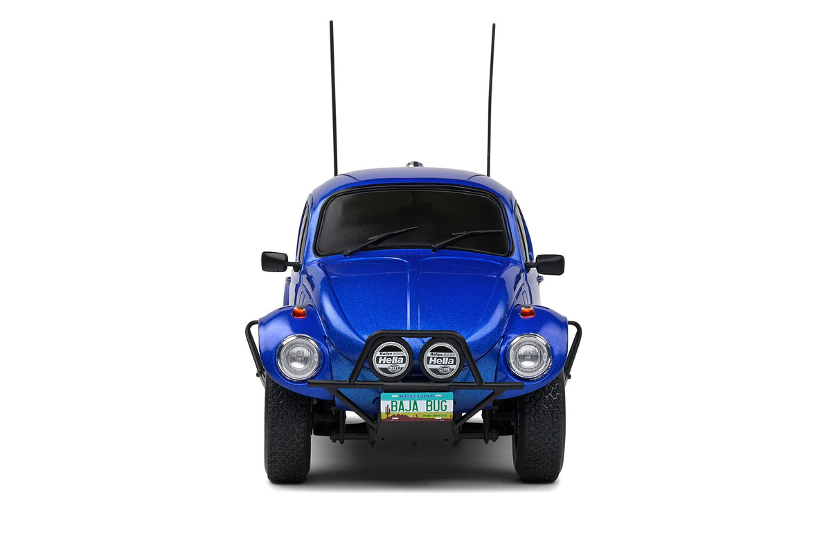 STM Diecast Solido 1975 Volkswagen Beetle Baja Metallic Blue 1:18 - View 6