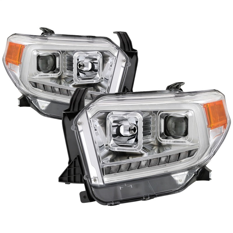 FR SPORT SPYDER xTune 14-17 Toyota Tundra DRL LED Light Bar Projector Headlights - Chrome...