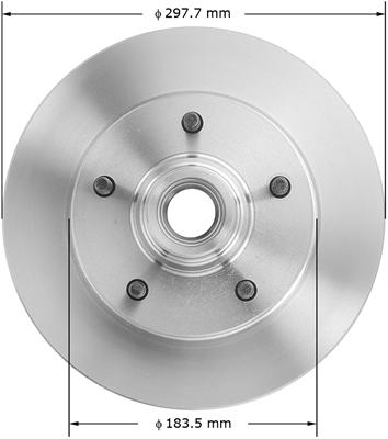 Bendix Brakes Global Brake Rotors - PRT1067