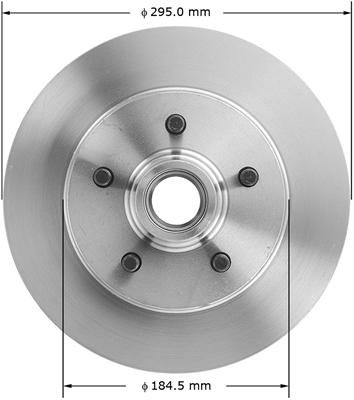 Bendix Brakes Global Brake Rotors - PRT1829
