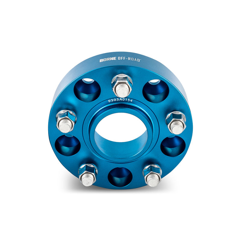 Borne Off-Road Wheel Spacers - 5x127 - 71.6 - 30mm - M14 - Blue BNWS-003-300BL