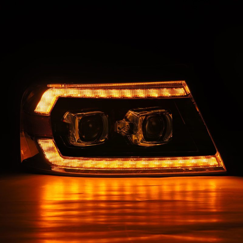 FR SPORT AlphaRex 04-08 Ford F150 PRO-Series Projector Headlights Alpha-Black w/ Sequential...