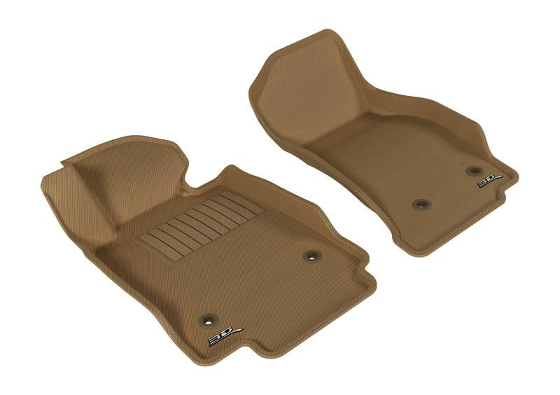 FR SPORT 3D MAXpider 2014-2019 Cadillac CTS Kagu 1st Row Floormat - Tan L1CD01011502