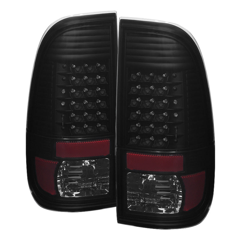 FR SPORT SPYDER Xtune Ford F250/350/450/550 Super Duty 99-07 LED Tail Lights Black Smoke...
