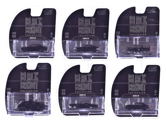 "Black Bandit" 6 piece Set Series 30 1/64 Diecast Model Cars by Greenlight free shipping USA