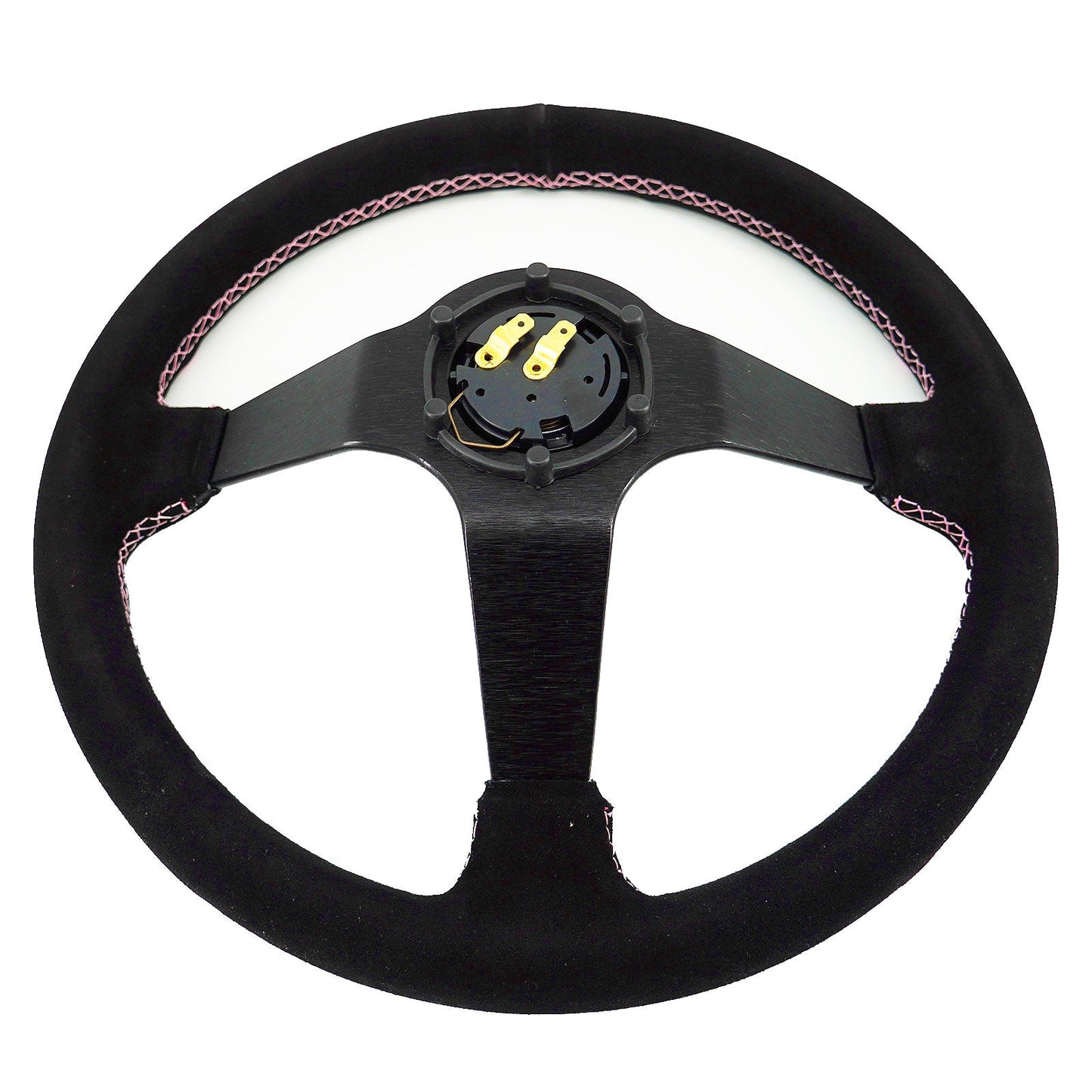 Bliss 350mm Steering Wheel + Short Hub Adapter Kit For Mazda Miata RX-7 RX-8 MX-3 MX-6