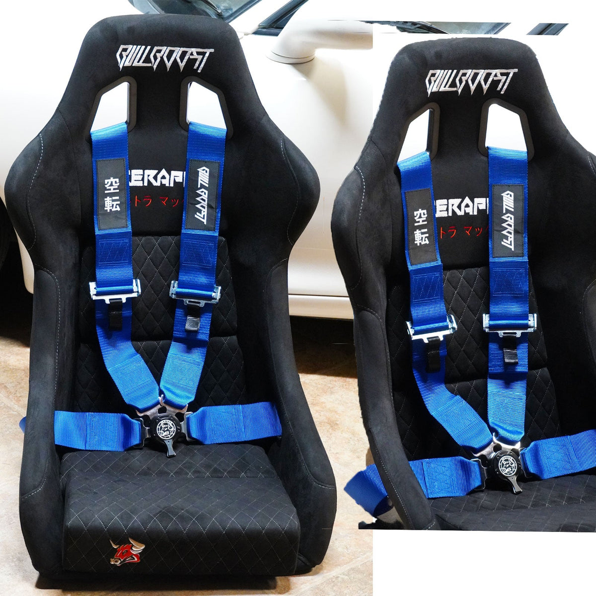 Bull Boost Performance Bull Boost Universal 4 Point Camlock Quick Release Racing Seat Belt...