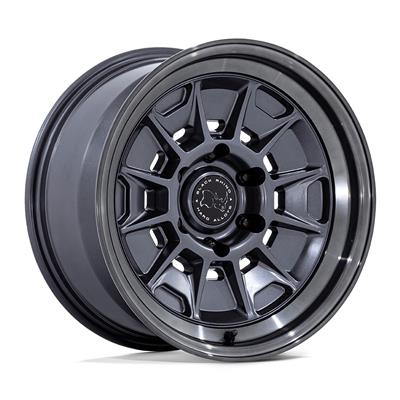 Black Rhino Mondo Matte Gunmetal Wheels with Gloss Gray Lip - S6149