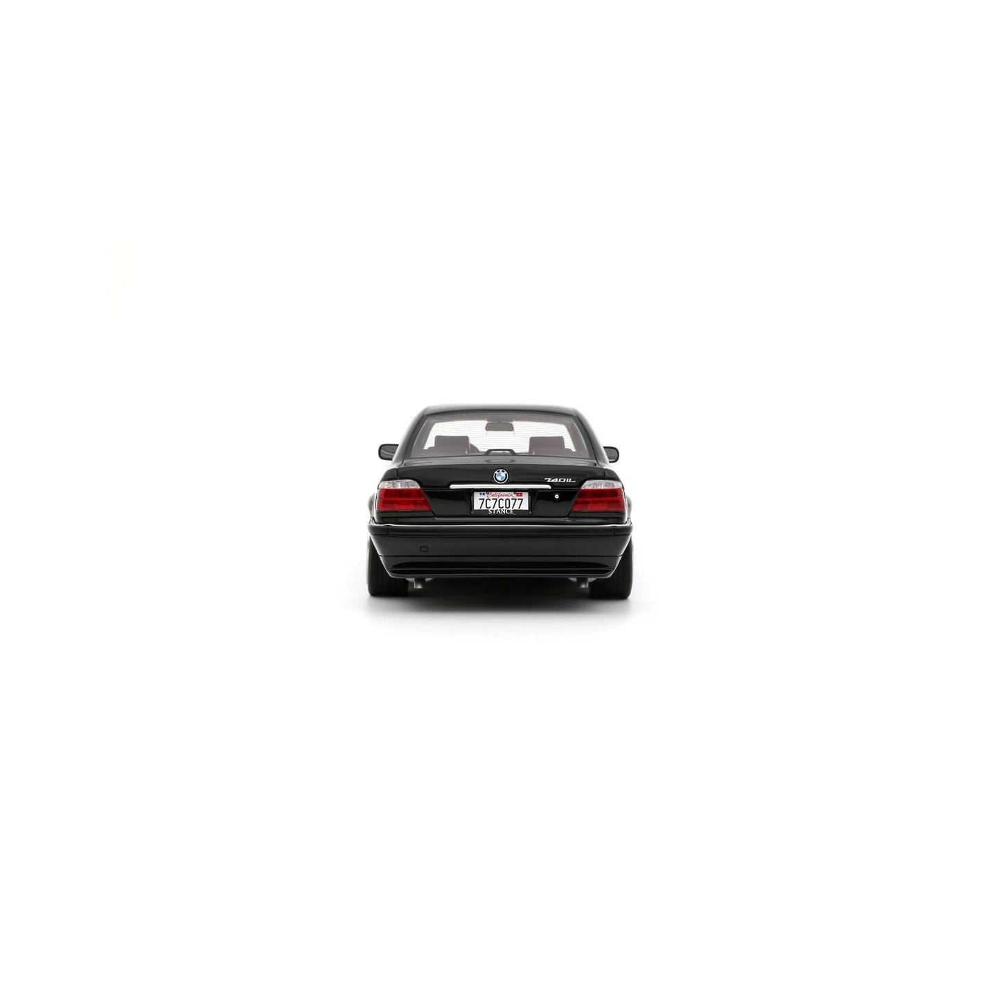 Otto 2000 BMW 740iL E38 Sedan Low Stance Jet Black 668 1:18