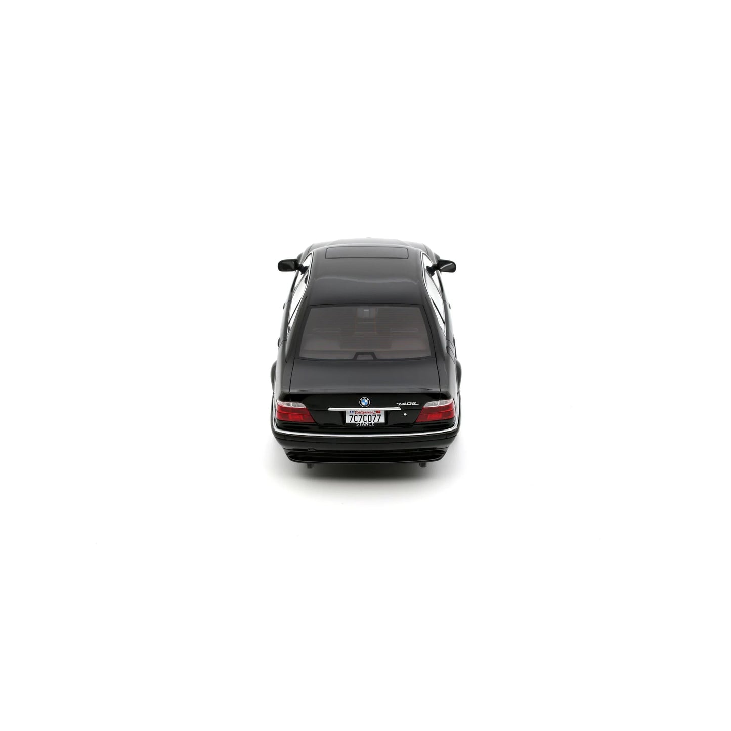 Otto 2000 BMW 740iL E38 Sedan Low Stance Jet Black 668 1:18