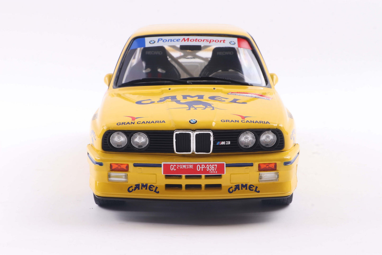 Solido 1991 Bmw E30 M3 (3-Series) Gr.A No 1 3rd Rally Principe Asturias 1992 Yellow 1:18