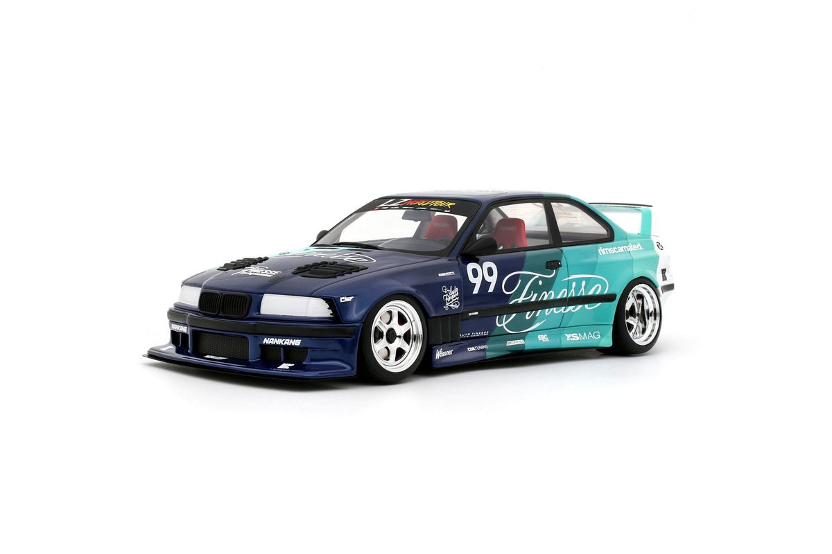 STM Diecast Otto 2024 BMW E36 M3 Khyzyl Saleem "My Kyza" Blue & Green 1:18