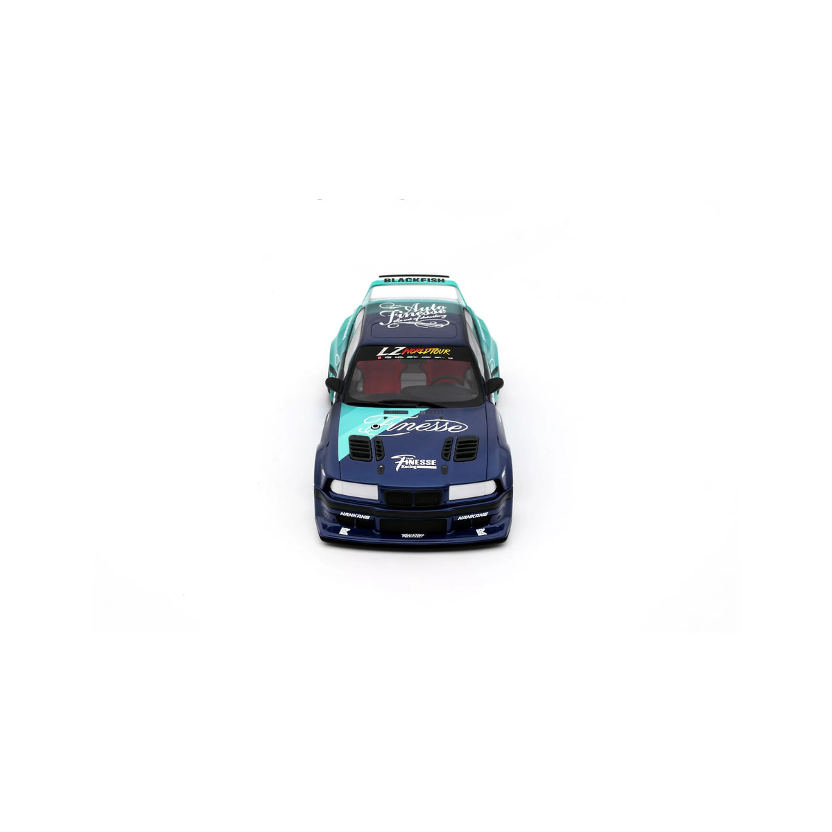 STM Diecast Otto 2024 BMW E36 M3 Khyzyl Saleem "My Kyza" Blue & Green 1:18 - View 8