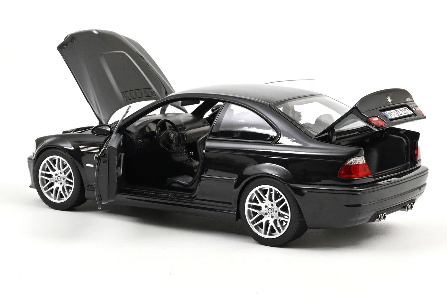 Norev 2003 BMW M3 CSL (E46) Sapphire Black 1:18