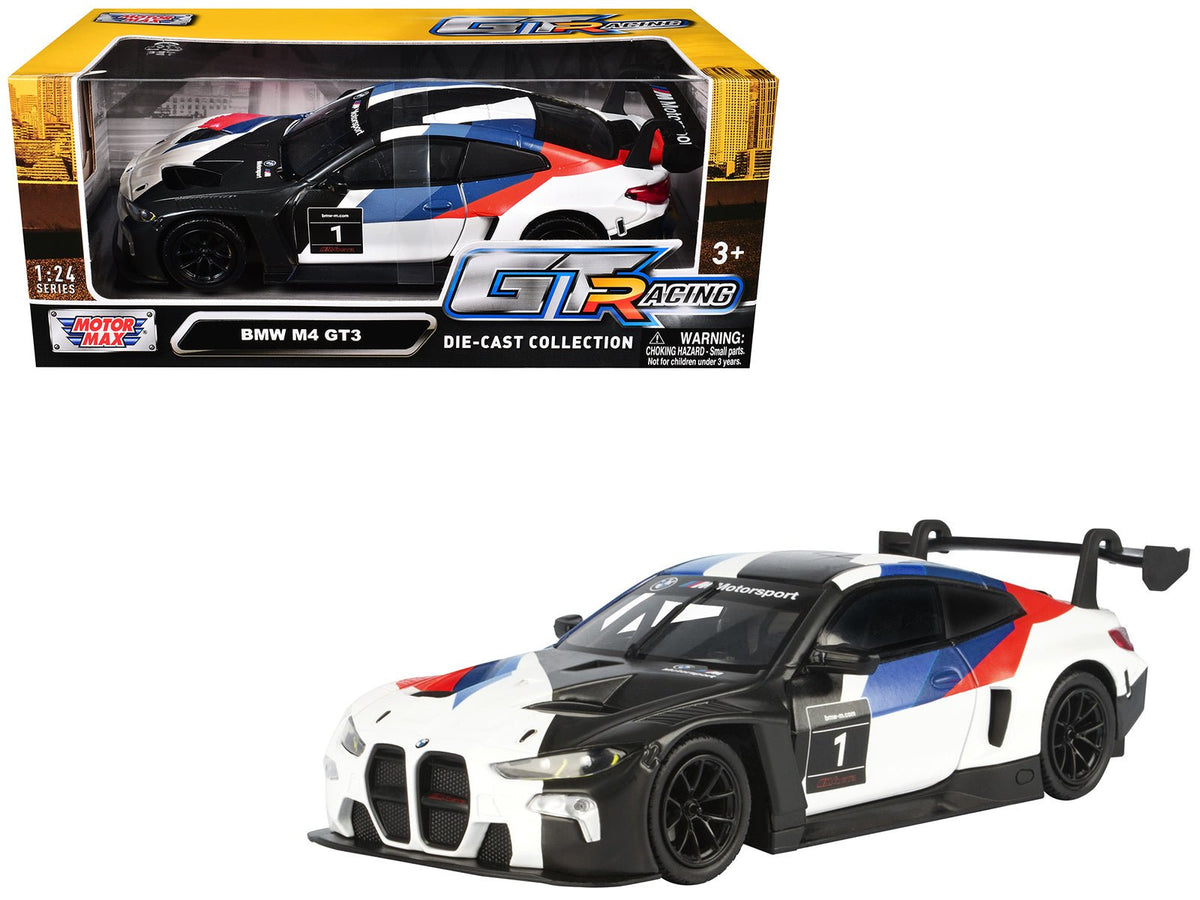 Rapid Vehicles BMW M4 GT3 #1 White with Black Blue and Red Graphics "GT Racing" Series 1/24...