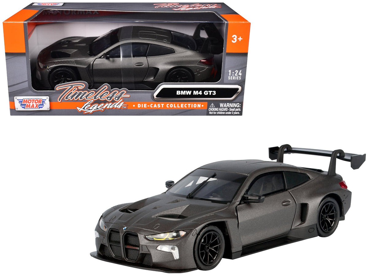 Rapid Vehicles BMW M4 GT3 Matt Black "Timeless Legends" Series 1/24 Diecast Model Car by Motormax...