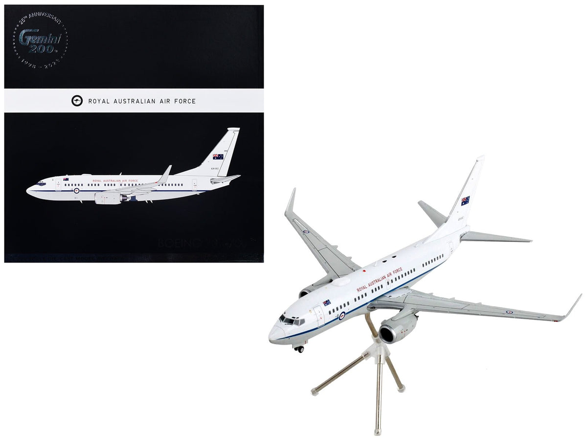 Rapid Vehicles Boeing 737-700 Transport Aircraft "Royal Australian Air Force - A36-002" White and...