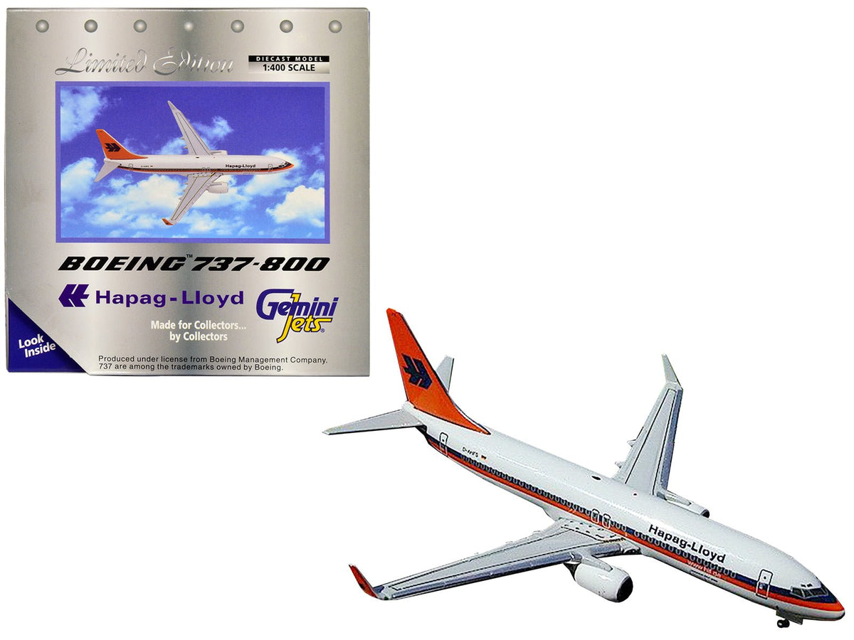 Rapid Vehicles Boeing 737-800 Commercial Aircraft "Hapag-Lloyd" White with Orange and Blue...
