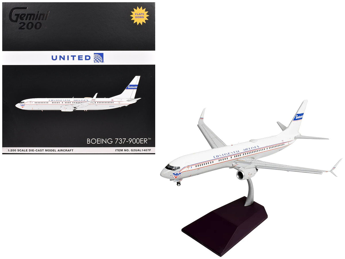 Rapid Vehicles Boeing 737-900ER Commercial Aircraft with Flaps Down "Continental Airlines -...