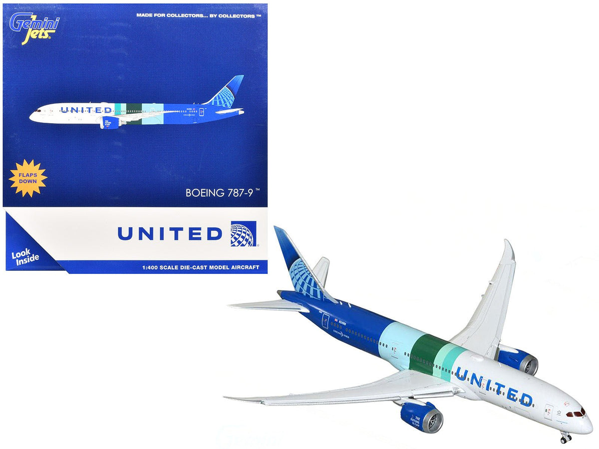 Rapid Vehicles Boeing 787-9 Commercial Aircraft with Flaps Down "United Airlines - The Future is...