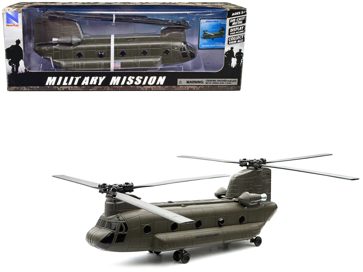 Rapid Vehicles Boeing CH-47 Chinook Aircraft "United States Army" Olive Drab "Military Mission"...