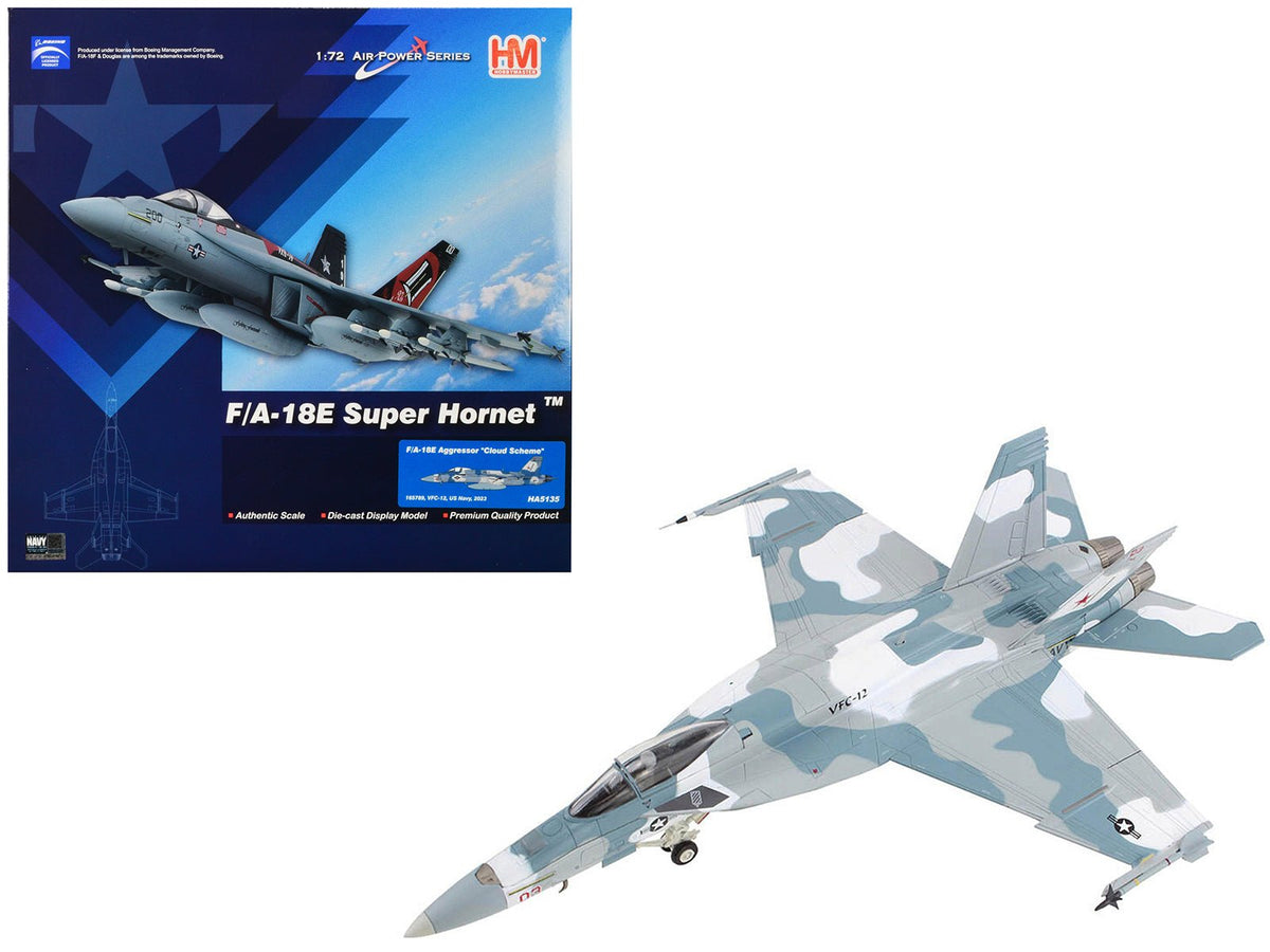 Rapid Vehicles Boeing F/A-18E Super Hornet Fighter Aircraft "Cloud Scheme VFC-12 Fighting Omars"...