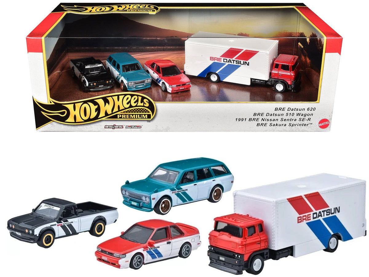 Rapid Vehicles "BRE" Set of 4 pieces Series Hot Wheels "Premium" 2024 Series U Diecast Model Cars...