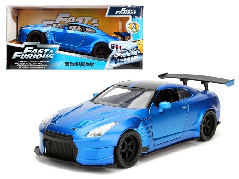 Rapid Vehicles Brian's 2009 Nissan GTR R35 Blue Ben Sopra "Fast & Furious" Movie 1/24 Diecast...