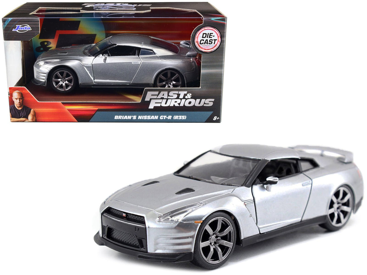 Rapid Vehicles Brian's Nissan GT-R (R35) Silver Metallic "Fast & Furious" Movie 1/32 Diecast...