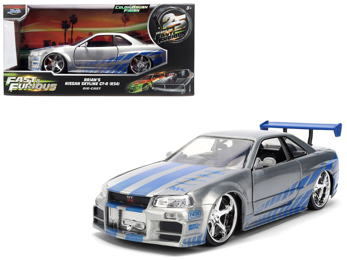 Rapid Vehicles Brian's Nissan Skyline GT-R (R34) RHD (Right Hand Drive) Brush Finish  "2 Fast 2...