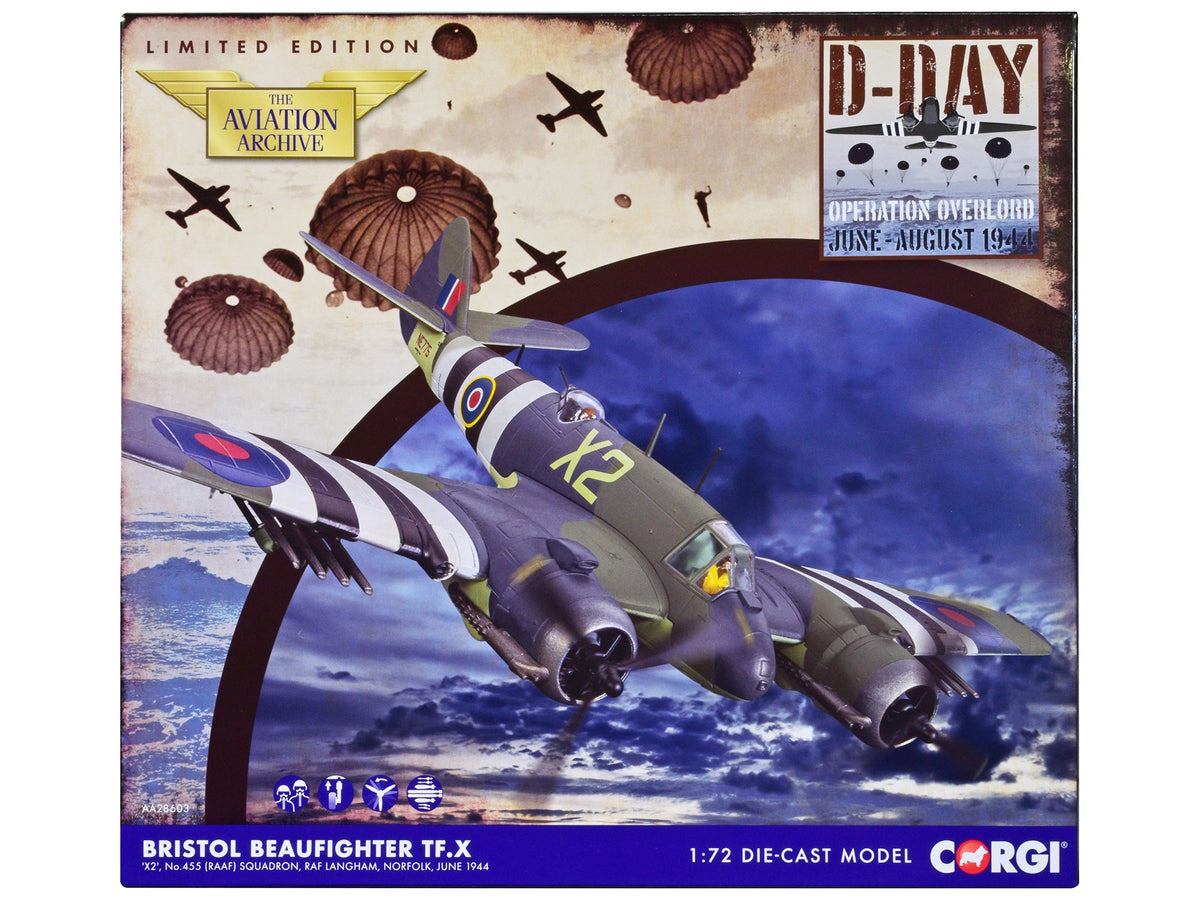 Rapid Vehicles Bristol Beaufighter TF.X Fighter Aircraft "NE775/X2 455 Squadron RAF Langham...