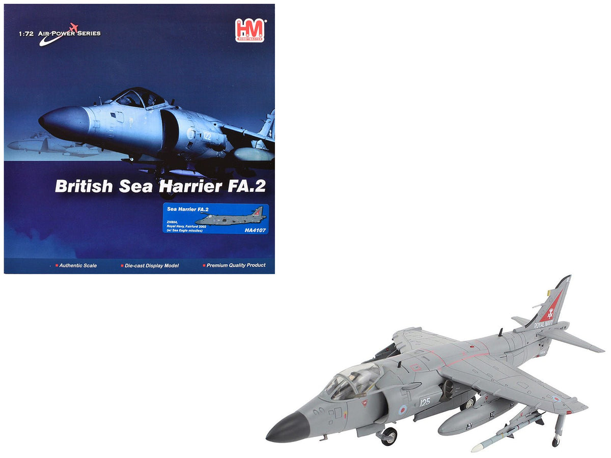 Rapid Vehicles British Aerospace Sea Harrier FA.2 Aircraft with Sea Eagle Missiles "ZH804...