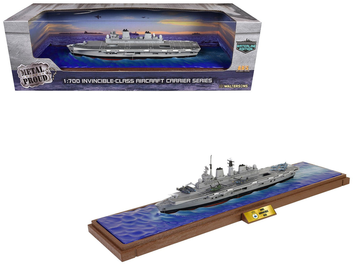 Rapid Vehicles British HMS Invincible (R05) Aircraft Carrier Waterline Edition "Falklands War"...