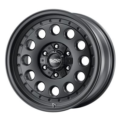 Black Rock Series 960 Satin Black Wheels - 960SB8935