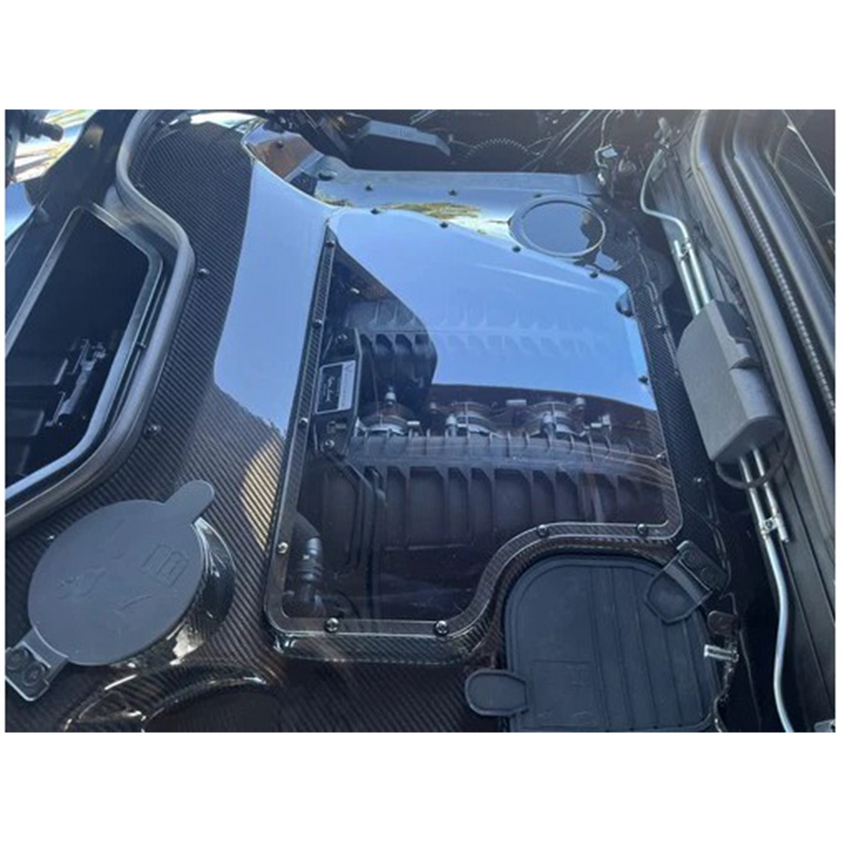 Bull Boost Performance Prepreg Carbon Fiber Engine Bay Cover for Chevrolet Corvette C8 Z51 Z06...