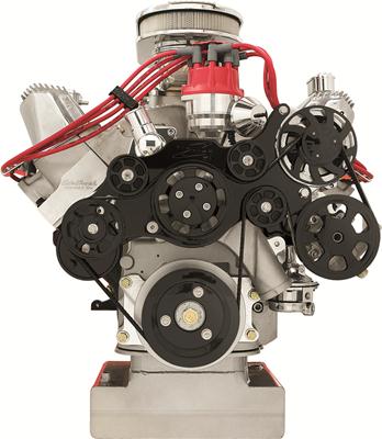 Billet Specialties Tru Trac Serpentine Systems without A/C - BLK14705