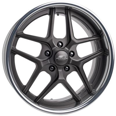 Billet Specialties TEC 5 Gunmetal Wheels with Polished Lip - S2639