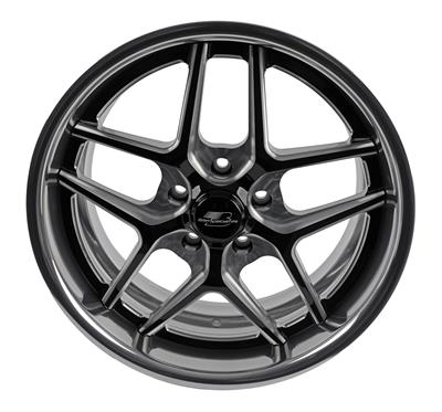 Billet Specialties TEC 5 Black Machined Wheels with Polished Lip - S2652