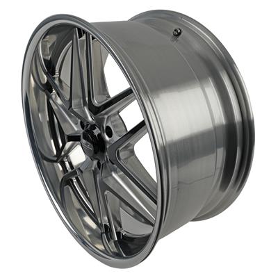 Billet Specialties TEC 6 Black Machined Wheels with Polished Lip - S2665