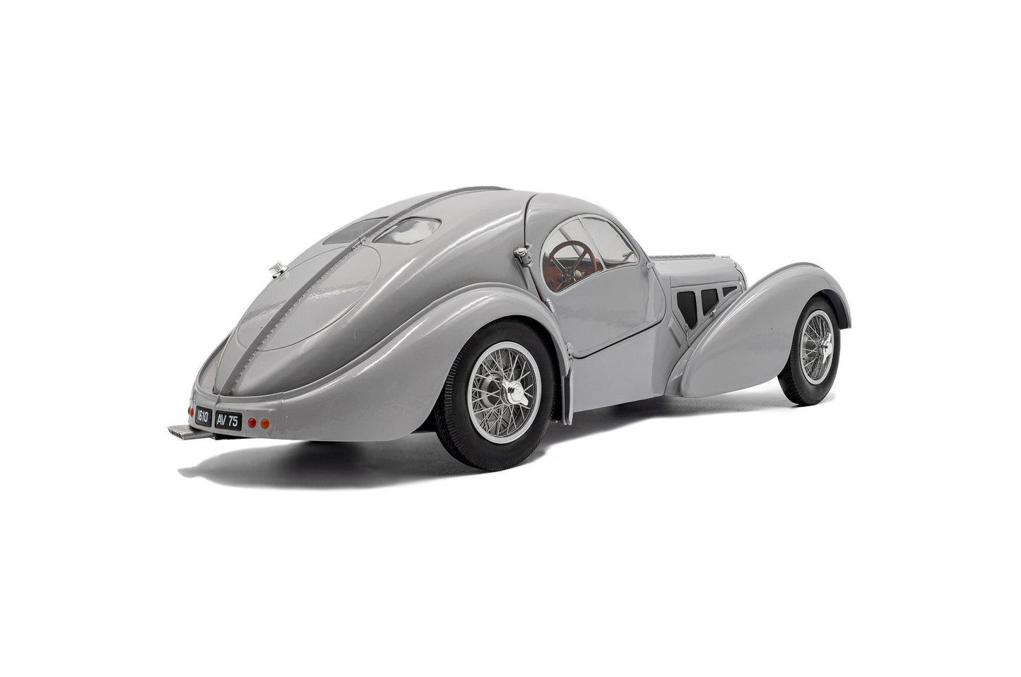 Solido 1937 Bugatti Atlantic Type 57 SC Matte Silver 1:18