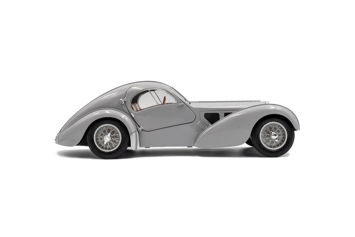 Solido 1937 Bugatti Atlantic Type 57 SC Matte Silver 1:18